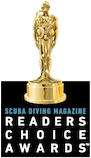 scuba diving magazine reader's choice award trophy