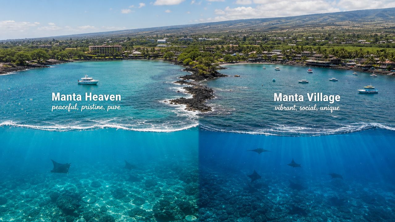 Manta Heaven vs Manta Village Which Kona Dive Site is Best